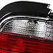 SPEC-D TUNING Red Clear Tail Lights Compatible with 1992-1998 BMW E36 3-Series 2Dr Coupe & Convertible Models, Left + Right Pair Assembly