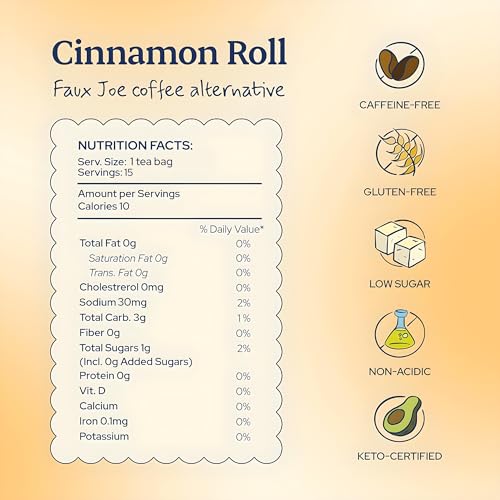 Sip Herbals Caffeine-Free, Dandelion Root Tea Bags, Coffee Alternative With Carob And Chicory - Organic Coffee Substitute thumb #1