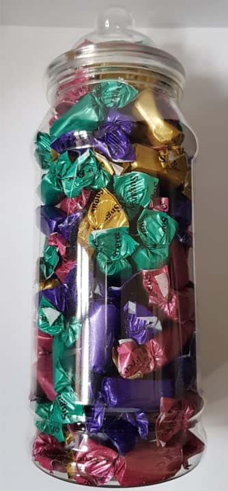 Old TimersStockley's Sugar Free Assorted Toffee Sweets in Victorian Style 970 Millilitre Plastic Jar 550 Grams