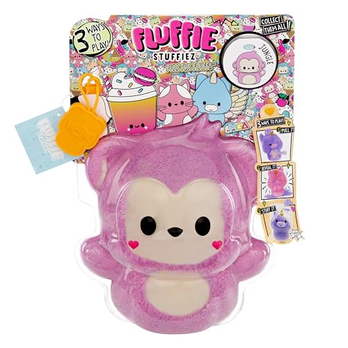 Fluffie Stuffiez Monkey - Petite Peluche à Collectionner - Dévoilement Surprise - Peluche ASMR...