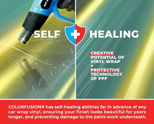Image of ColorFusion PPF by VViViD, Gloss Flip Thunder Green Dry Apply PPF Vinyl Car Wrap Roll 1.3ft x 5ft
