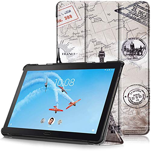 TTVie Funda para Lenovo Tab P10, Carcasa Ultra Delgado y Ligero con Cubierta de Soporte y Función Auto-Sueño/Estela para Lenovo P10 - Tablet 25,6 cm (10.1