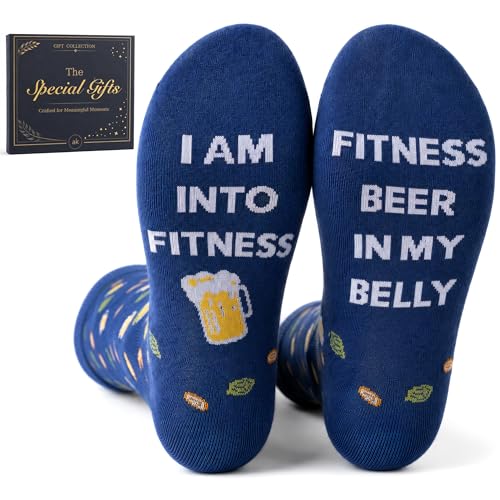 afunnykaggles Beer Gifts for Men Boyfriend Husband Son Father Friend Grandpa Christmas Stocking Stuffers Birthday Beer socks