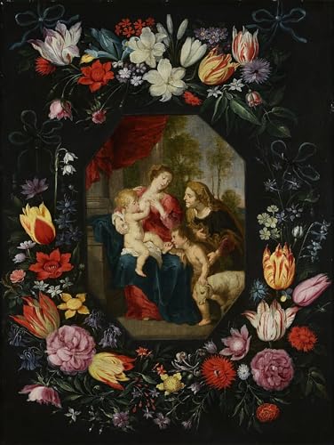 Cuadro de Lienzo Modernos Pintura La Virgen y el Niño Jan Brueghel 60x90