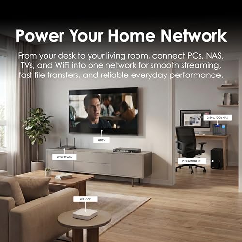 Image of QNAP QSW-L2110-10T-US 10-Port Multi-Gigabit Network Switch | Lite-Managed, 2 x 10GbE Base-T Ports, 8 x 2.5GbE (RJ45) Ports, Light-Managed Ethernet Switch, For Home & SMB Network