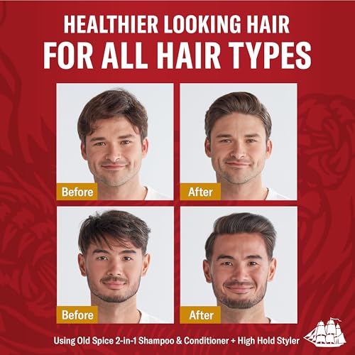 Old Spice Mens 2-in-1 Shampoo and Conditioner Set, Bearglove, For All Hair Types, Healthier, Fuller, More Moisturized Looking Hair, 13.5 fl oz Each (Pack of 6) - image 4