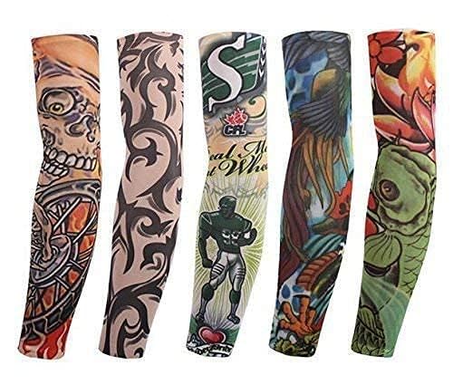 ARYANSH SHOPPE Tattoo Arm Slevee Fully Stretched Skinny Fit Arm Sleeves for Hand Cover Arm to Sunscreen-image-10