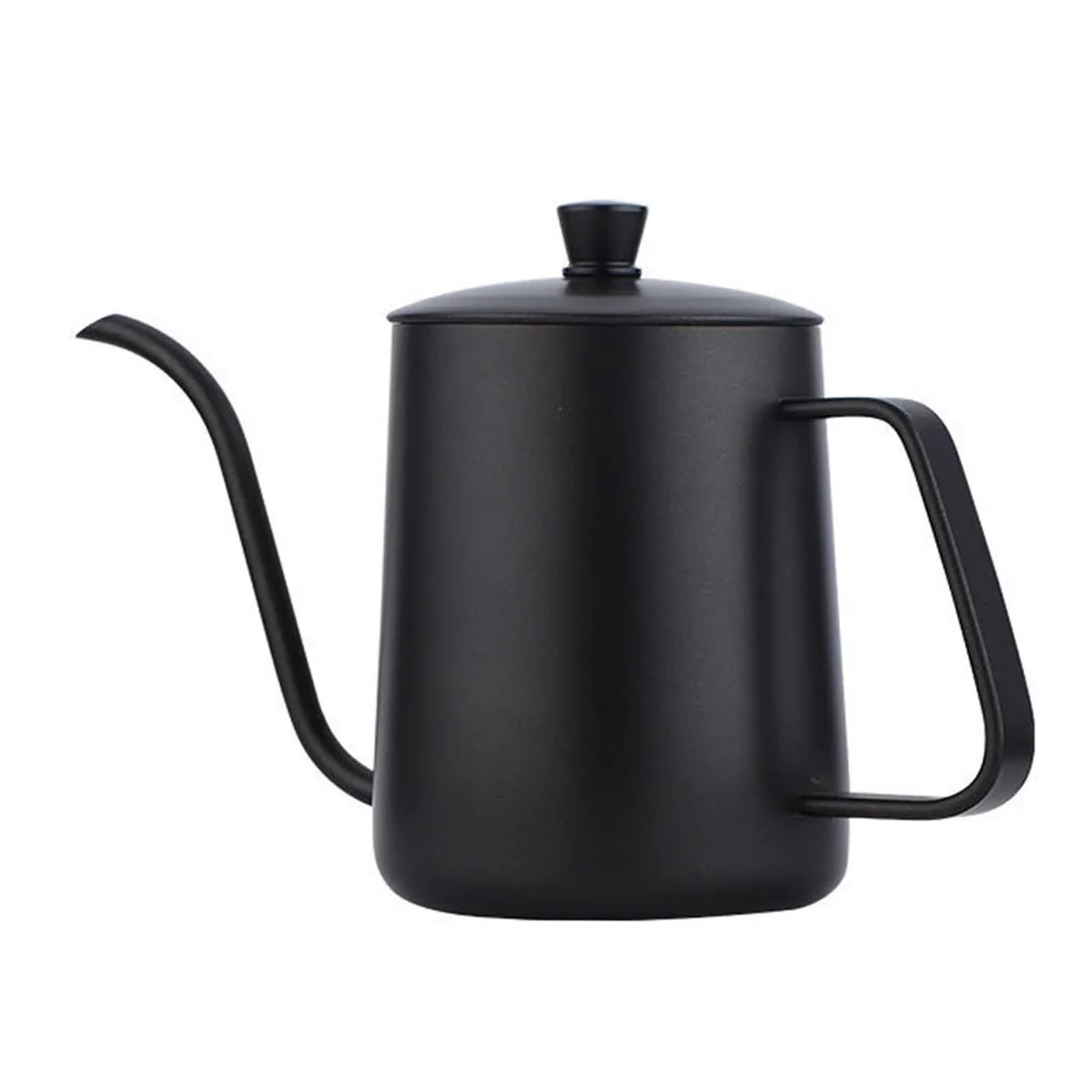 QAUUCP 304 Stainless Steel Pour Over Kettle Long Narrow Spout Black Silver Coffee Pot Teapot with Lid Drip Brewing