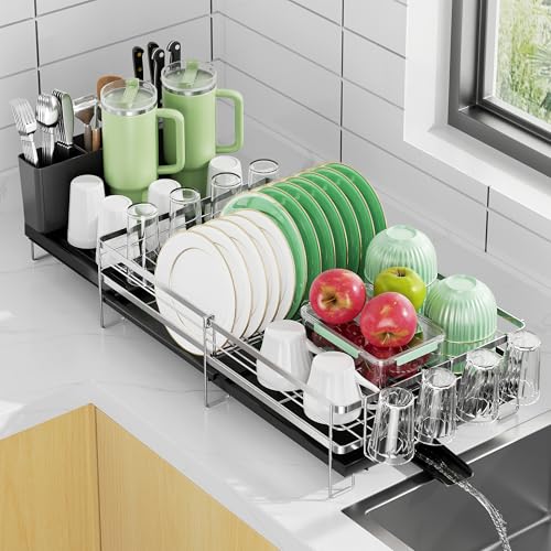 Pantasia Expandable Stainless Steel Dish Rack