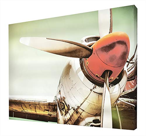 Tableaux rétro-éclairé avionette antiguas en méthacrylate d'art multicolore - 2