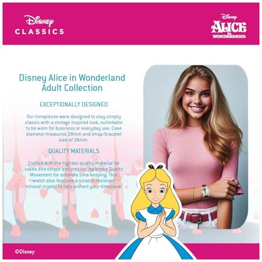 Disney's Alice analog quartz watch - Image 7