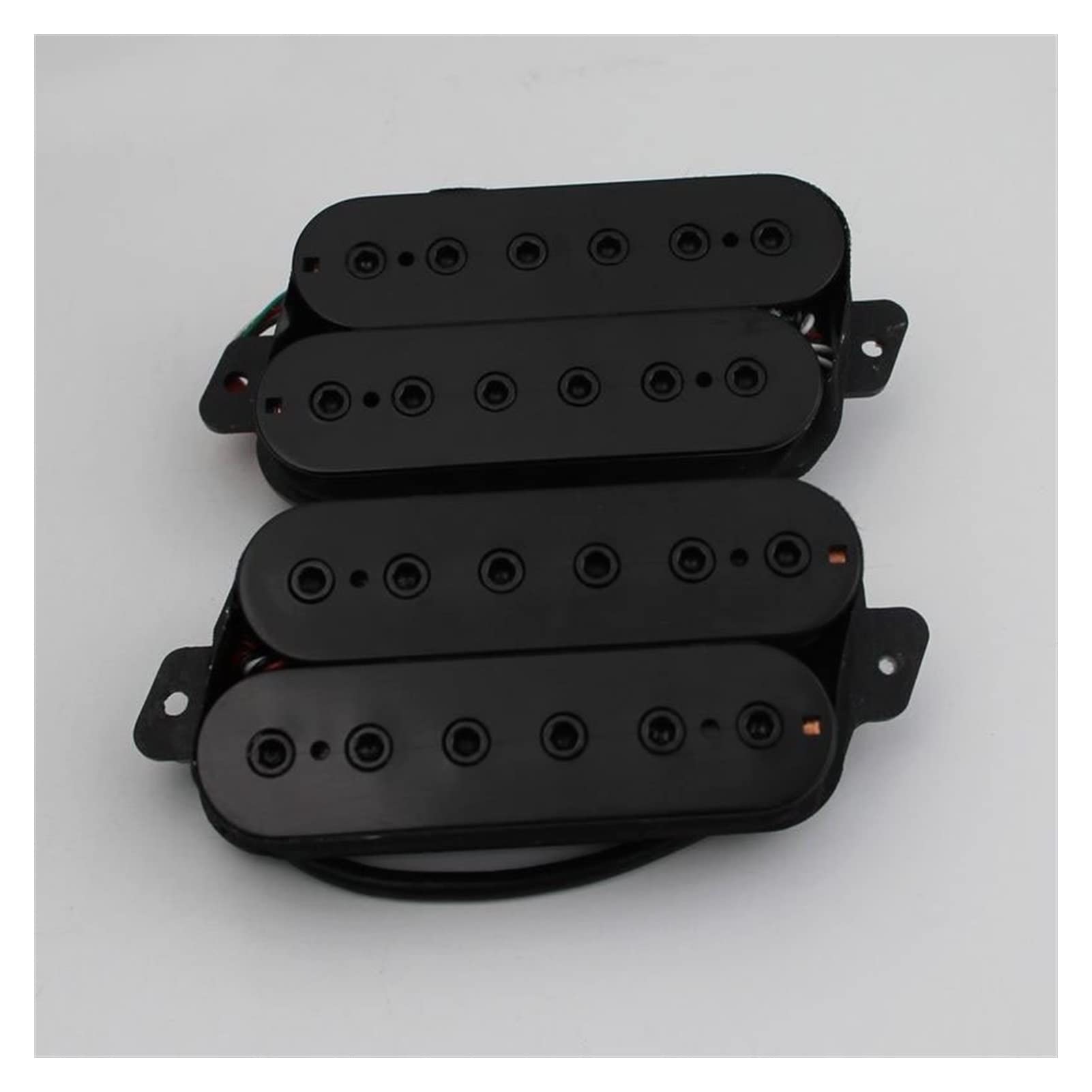 Humbuckers Pickup De Guitarra Fanned Fanned Sin Cabeza para Guitarra Eléctrica De 6 Cuerdas Negro