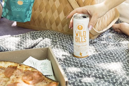 Image of Wild Bill's 4 Flavor Craft Soda Soft Drinks Variety Pack, Root Beer, Black Cherry, Orange + Vanilla Sodas, Pure Cane Sugar, Caffeine Free, NO High Fructose Corn Syrup, Gluten Free Vegan, 12 Oz 12 Pack