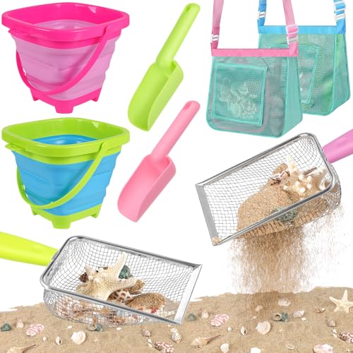 FHOZGECY Beach Toys with 2 Buckets