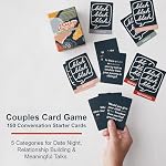 FLUYTCO Love Lingual Jeu de cartes couple – 150 Conversation Cartes de départ pour la nuit de la date, l'établissement de relations & Des discours significatifs
