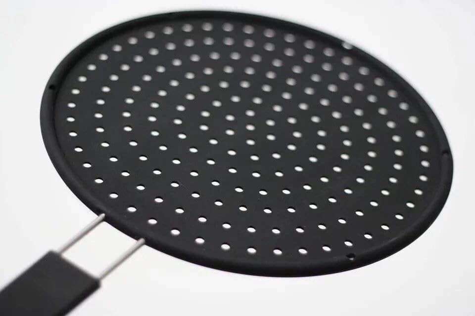 Image of Hot Roaster Black Heat Diffuser Reducer Flame Guard With Simmer Plate Roti Jali Papad Barbeque Kitchen Tool
