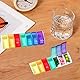 2 Stück Tablettenbox 7 Tage Medikamentenbox 7 Tage, Pillendose 7 Tage Tabletten Organizer Tablettenteiler, Tablettenbox 7 Tage Klein Pillenbox, Wochenbox Tablettendose, Leicht Zu Öffnen