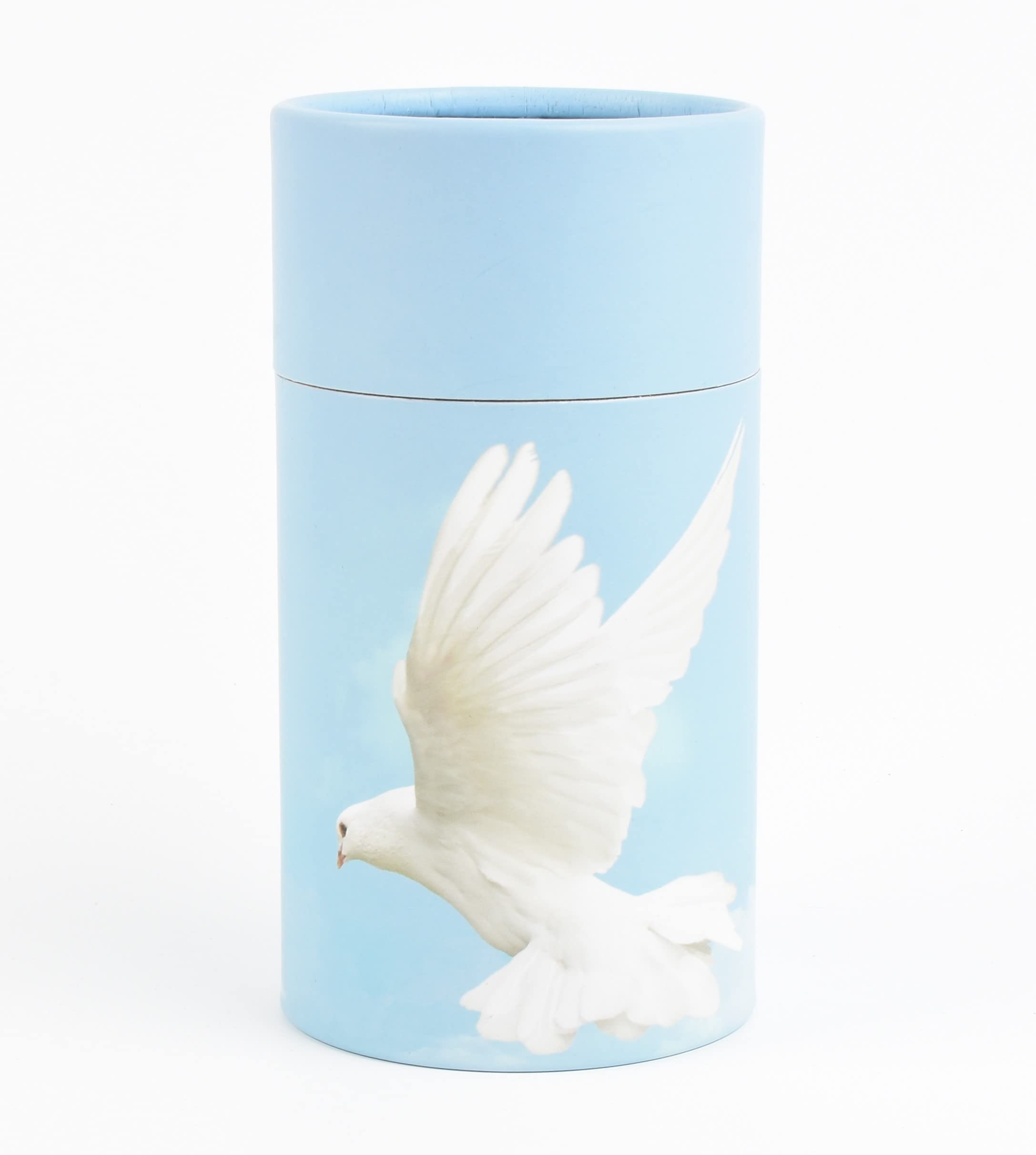 Scattering Ashes Urn, Eco-friendly Biodegradable Cremation Urn Scatter Tube (Flying Dove Extra Small) — image 1