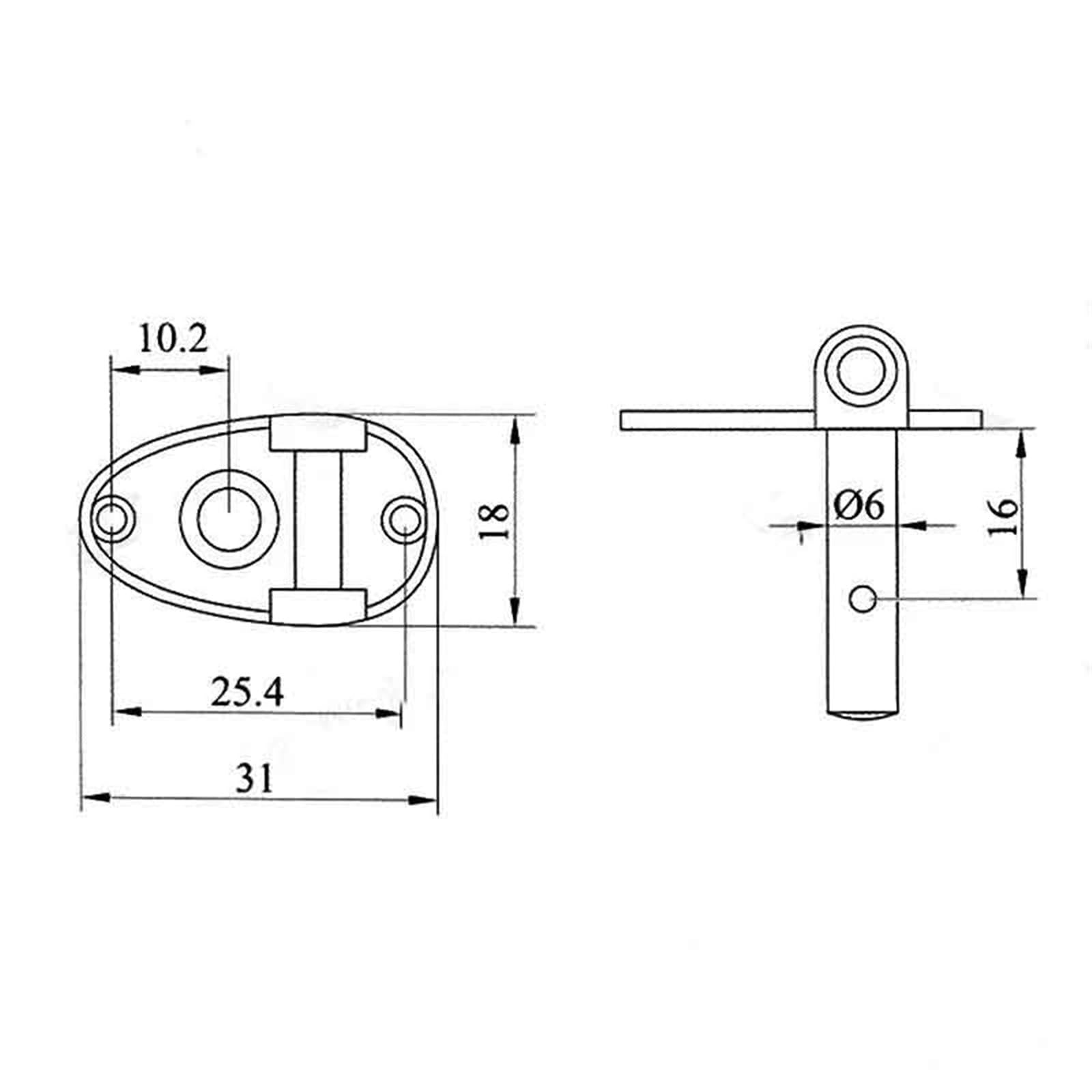 Gitarrenwirbel-Zubehör Made Gitarrensaiten-Stimmwirbel Mechaniken Klassiker Offener Typ Bronze 3L 3R