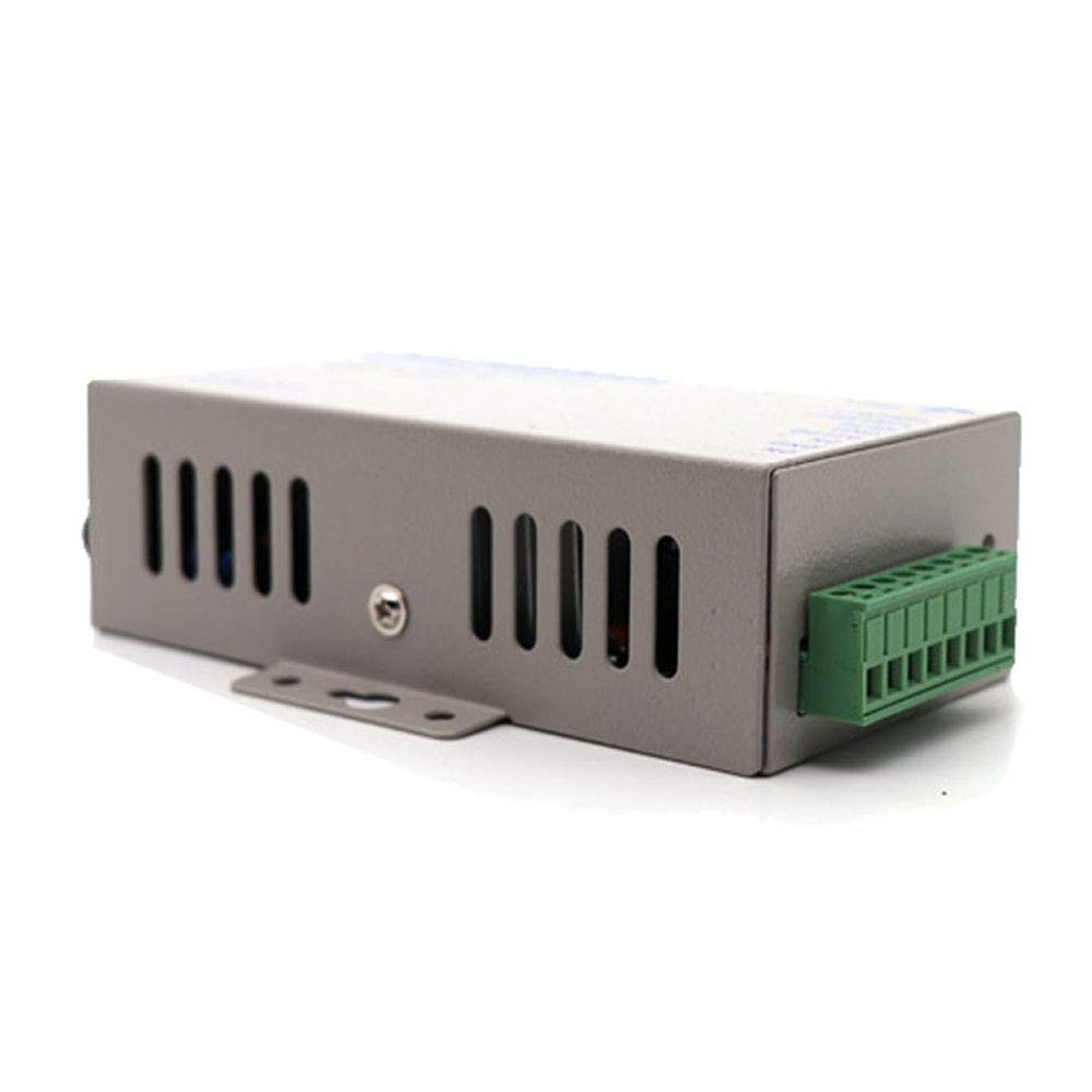 YAVIS Alimentation d'énergie pour Système de Contrôle d'Accès de Porte d'Entrée avec Délai de Verrouillage 0-15s DC12V 5A 36W Sortie AC90-260V entrée 50 60HZ