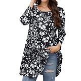 Caractéristiques: Tunic top avec leggings, col rond ample, manches longues 3 / 4, ourlet oscillant. Un ourlet confortable en forme de trompette et une coupe unique peuvent vous aider à vous révéler