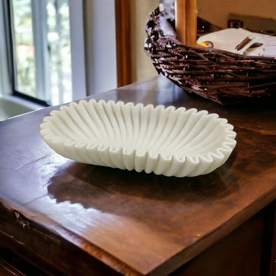 Plastic Ruffle Tray RM Marble Ruffle Tray, Bathroom Kitchen Dresser | Vanity Tray | Jewelry ...