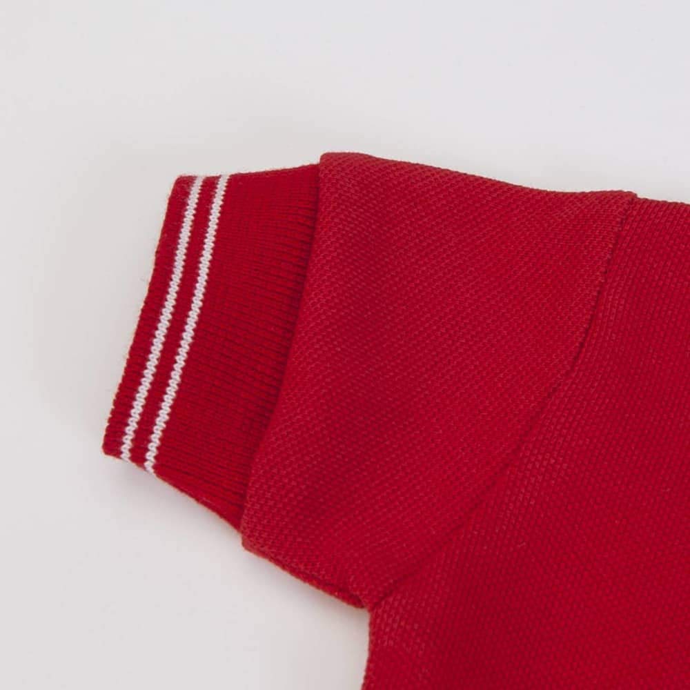 Conjunto de ropa para bebé de verano, polo y vaqueros, 1 – 36 meses, color rojo