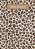  Leopard Print Diary 2023 Slim: A6 diary, week to view, diary planner 2023-24, perfect gift for women, men, and leopard print lovers (4.25\