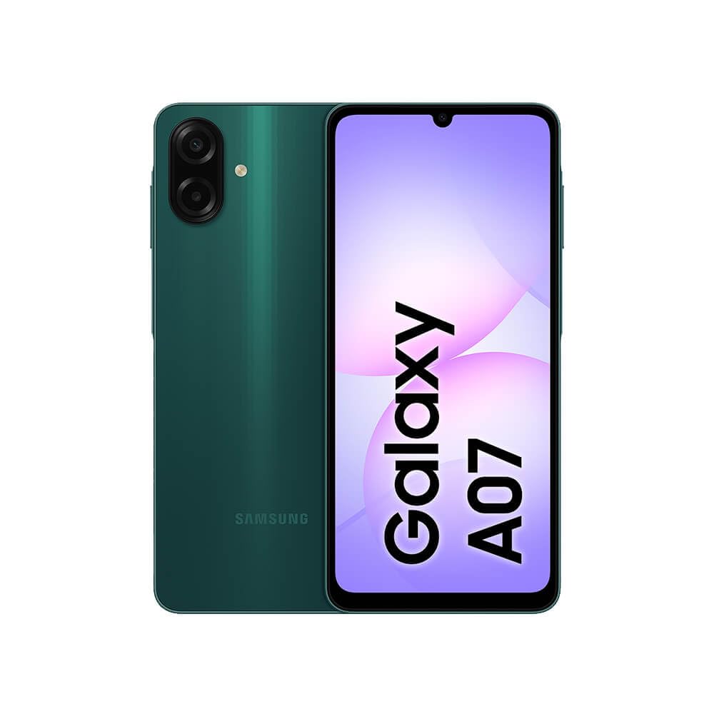 Celular Samsung Galaxy A07 128GB, 4GB, Câm. 50MP, Tela 6.7"- Verde