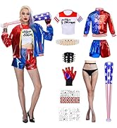 Heionia Kostüm Cosplay Costume Kinder Erwachsene mit Jacke T-shirt Shorts Perücke Handschuhe Base...