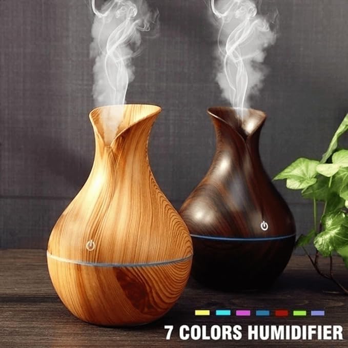 2 in 1 Pot-Shaped Cool Mist humidifier and Essential Oil Diffuser with Colorful Ambient Lighting Will revitalize Your Space and Make it The for Your Home, Office, or car. 1