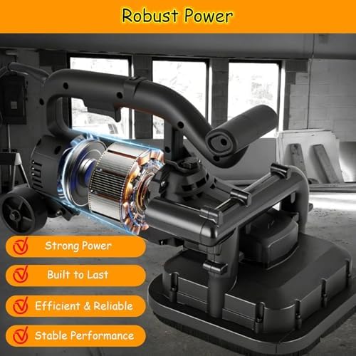 4-Head Concrete Floor Grinder 3800W | 6-Speed Diamond Polisher | Heavy-Duty Grinding Machine for Concrete, Cement, Marble & Granite Restoration