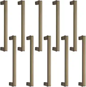 10 Puxadores Alça Para Armarios Cozinha Gavetão Space 160mm (Bronze Fosco)