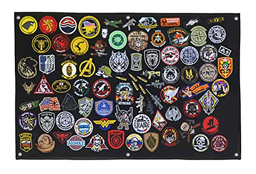 Tactical Patch Display Panel Holder Board for Military Army Combat Morale Uniform Hook and Loop Emblems, 24 Inches x 36 Inches (Medium) , No Patches Included