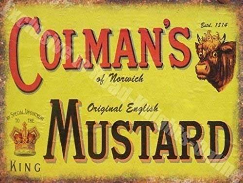 RKO Colman's Mustard Advert Vintage Kitchen Cafe Pub Fridge Magnet