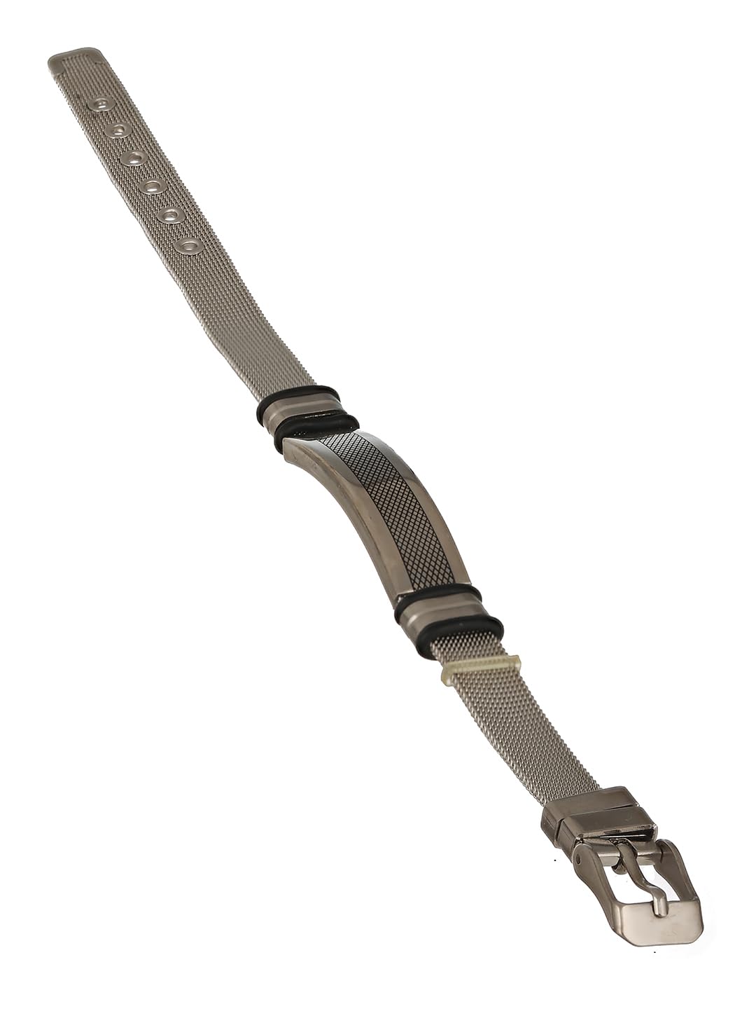men's silver-plated curb chain stainless steel bracelet for men