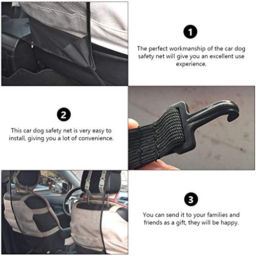 POPETPOP – Bolsa de armazenamento elástica para cães e carros, tela de segurança para animais de est
