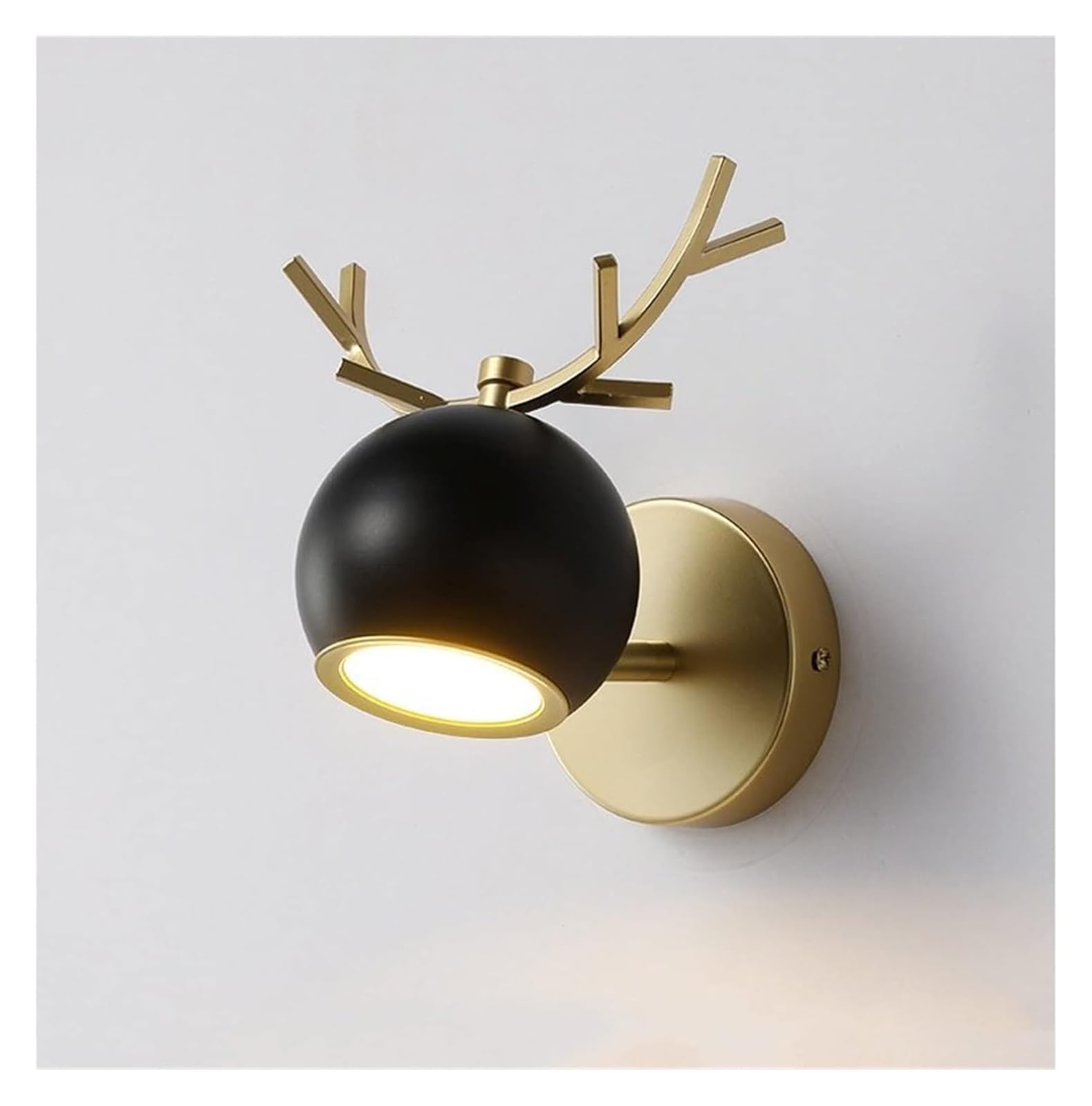 Applique murale LED dorée avec éclairage vanité de salon