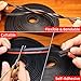 GreceYou Rubber Fender Flares Edge Trim, 10M/33FT T-Style Self-Adhesive Fender Flare Rubber Seal for Car and Truck Wheel Wells