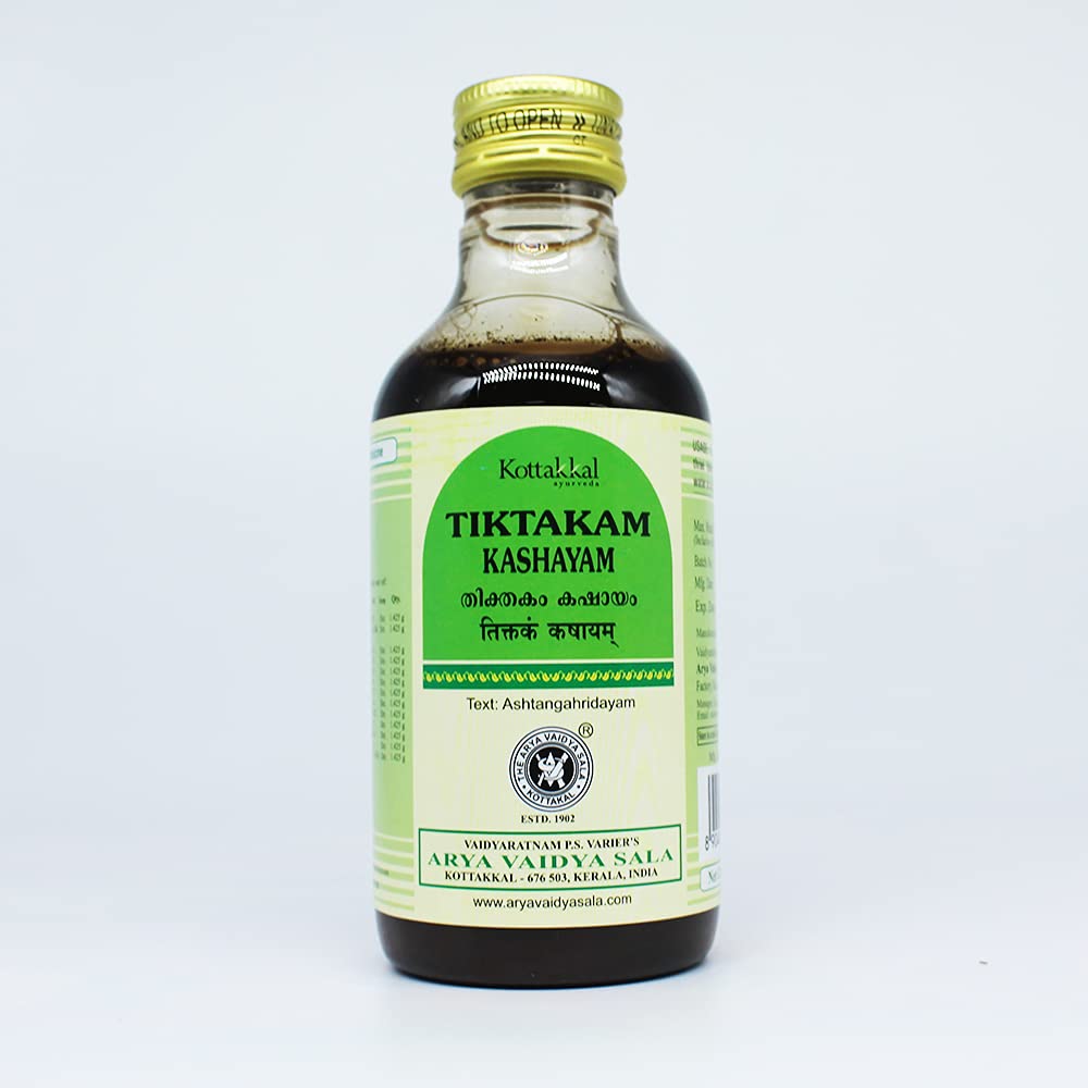 Tiktakam Kashayam-200ML, (Pack Of 1), Of Arya Vaidya Sala Kottakkal and get Golden Oldie Herbs®, Sukanthi Pills-1gm