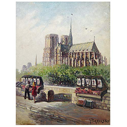 Amazon.co.jp: ジーナ・ペショーブ『ノートルダム(F6号)』油彩画 風景 