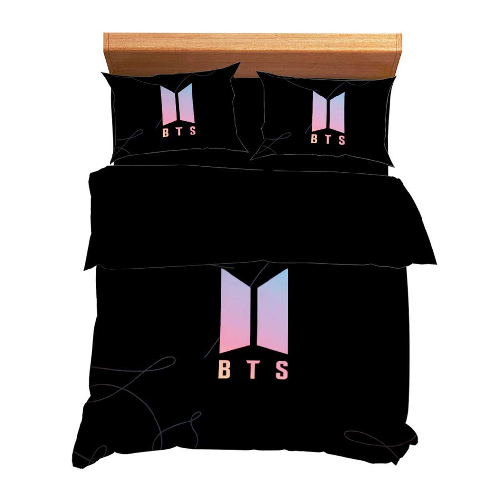 Aopostall BTS Bedding Jimin Jungkook V Suga Merchandise Duvet Cover Set