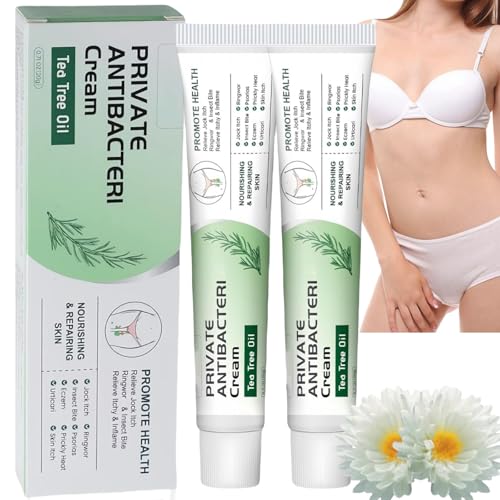 2pcs Tea Tree Oil OIN/Tment,Anti Fungal Skin Cream,Antiba/Cterial Cream for Private Parts,Ant/i-Fungal for Quick Itching,Anti Itch Cream Soothing OIN/Tment for Sensitive Skin,Quickly Relieve Itching