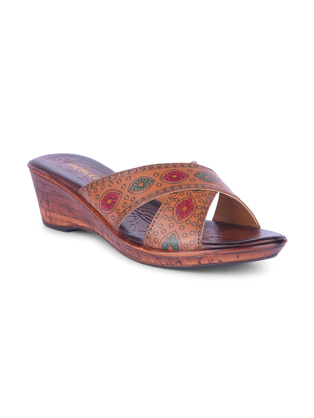 Liberty Women Fashion Slippers with Drymill Leather Upper|PU Sole Wedge Heel Slipper for Women|Stylish Soft & Comfortable Slipper for Women | Leather Insole Slipper for Women (39 EUR - Tan) (B0D1JT541L) Amazon Price History, Amazon Price Tracker