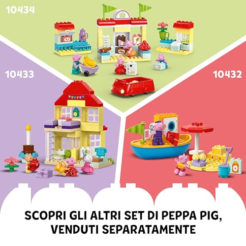 DUPLO Il Giardino e la Casa sull’Albero di Peppa Pig - Giochi Didattici per Bambini e Bambine da 2 Anni in su - Giocattolo per la Motricità Fine con 2 Figure, Mattoncini e Accessori - 10431 - Lego - Immagine 7