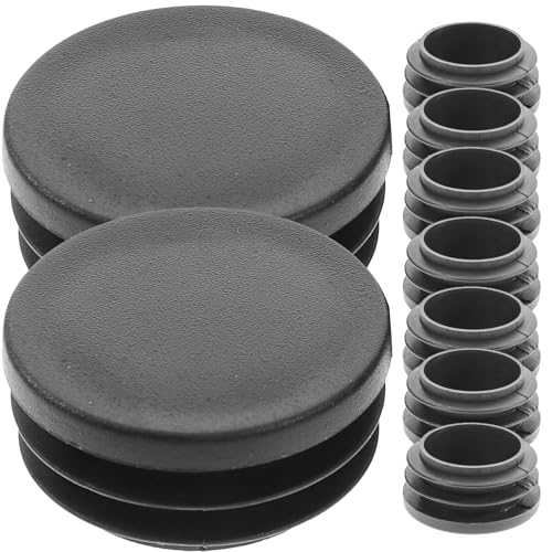 Tapones de plástico negro para patas de silla en terrazas y jardines 2