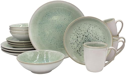Mikasa Mira - Juego de vajilla de 16 piezas, servicio para 4, multicolor