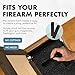 Bellewood Designs Layered Cross Hidden Gun Safe Furniture - Handcrafted Gun Concealment Furniture - Quick Access Concealment Shelf with Magnetic Lock - Hidden Gun Storage for Handguns