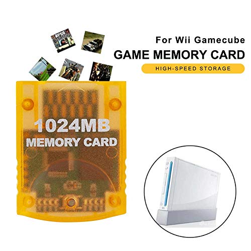 precauti für WII Gamecube Game Console 1024 MB Speicherkarte Gaming-Zubehör mit hoher Kapazität Speicherkarte Integrierter Hochgeschwindigkeitsschutzschalter