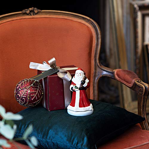 Villeroy & Boch, Nostalgic Melody Santa, decorative hard-paste porcelain Father Christmas figurine, rotating, metal, plastic - Image 2